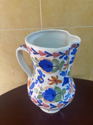 Jarra cerámica Manises grande floral
