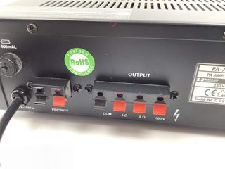 amplificador hifi monacor pa-702