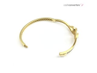 brazalete oro 18k con piedra