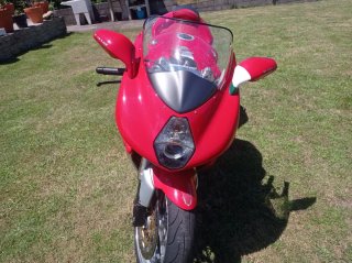 MV Agusta F4 Moto Deportiva Roja/Plata