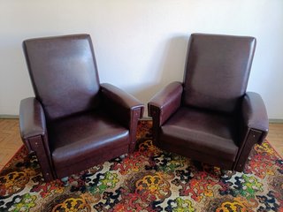 1980’s conjunto de 2 sofás individuais