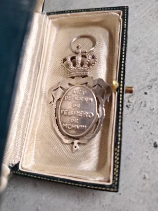 Medalla Plata Ley XXVII Febrero MCMVIII