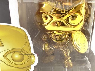 figura accion funko captain america gold chrome