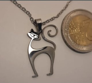 Collar acero Gatito Juvenil
