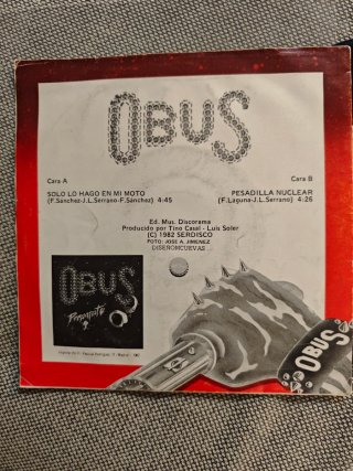 OBUS Lote 2 discos single vinilo 7" 45 rpm