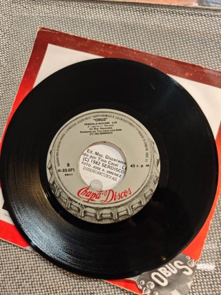 OBUS Lote 2 discos single vinilo 7" 45 rpm