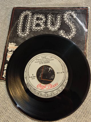 OBUS Lote 2 discos single vinilo 7" 45 rpm