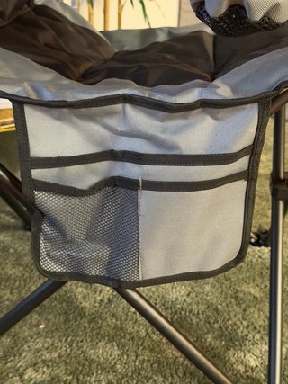 Silla de playa plegable Gris 160kg Max