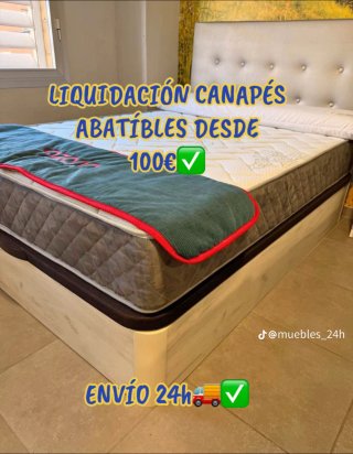 Canapés y colchónes abatibles nuevos liquidación
