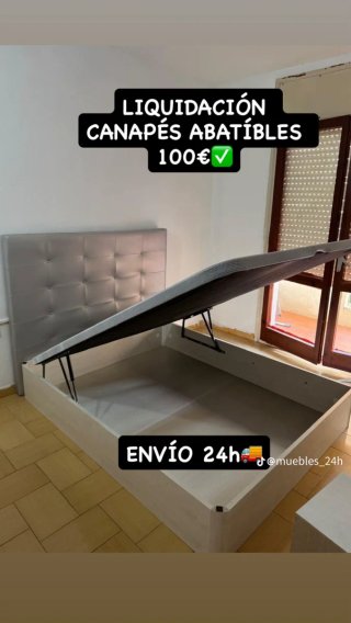Canapés y colchónes abatibles nuevos liquidación