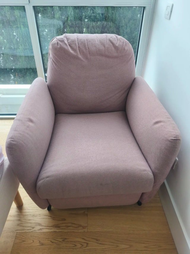 Sillón reclinable rosa/malva - Entrega incluida