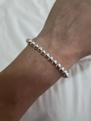 Pulsera de Plata de Bolas / Mujer