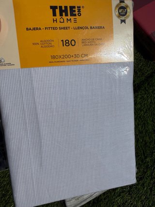 Sábana Bajera 180x200 Algodón 100%