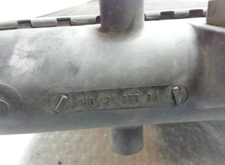 Volkswagen 1h0121253ba radiador agua. golf 142326