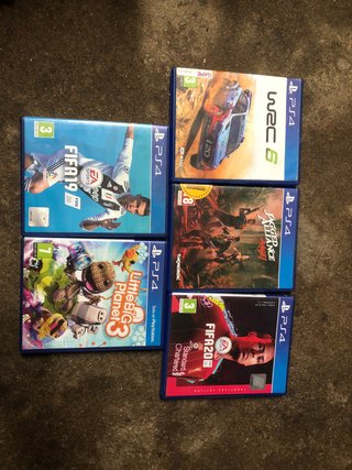 PS4 FIFA 19, 20, WRC 6, Jagged Alliance, LittleBig