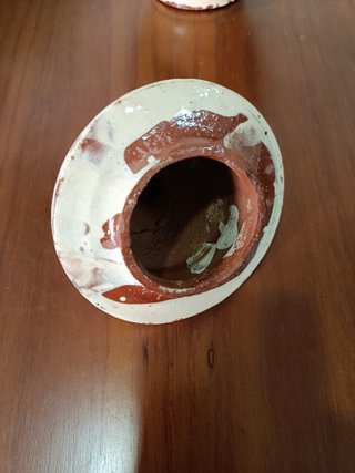 Pote de Barro Pintado à Mão