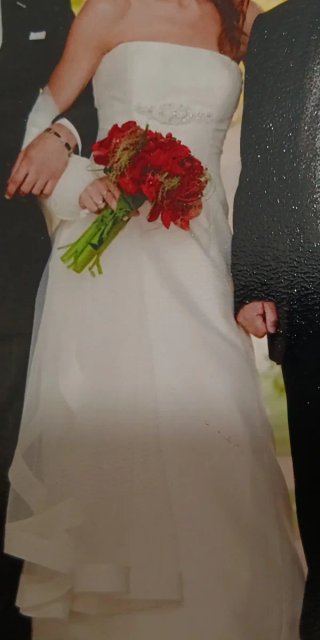 Vestido Pronovias Reflejo Mikado Seda T40