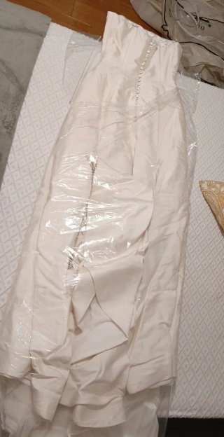 Vestido Pronovias Reflejo Mikado Seda T40