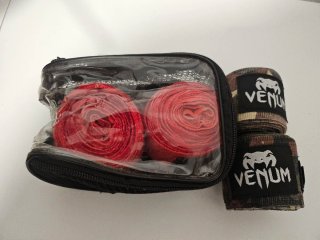 Lote 2 pares Vendas Boxeo Shark + Camuflaje