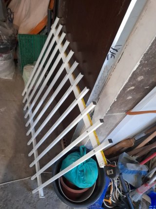 Rejas de aluminio blancas
