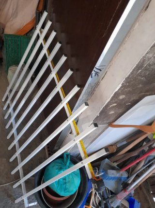 Rejas de aluminio blancas