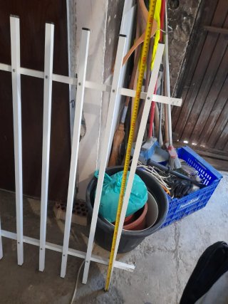 Rejas de aluminio blancas