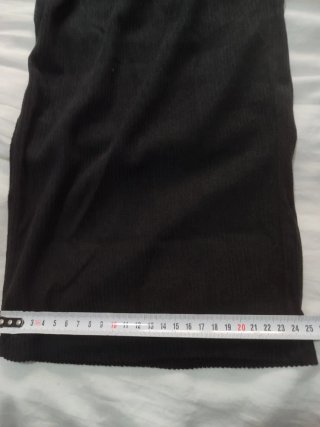 Pantalones de pana holgados negros XXL