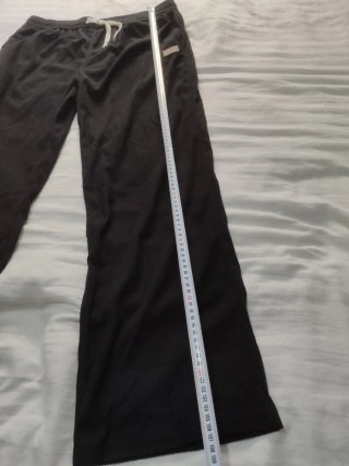 Pantalones de pana holgados negros XXL