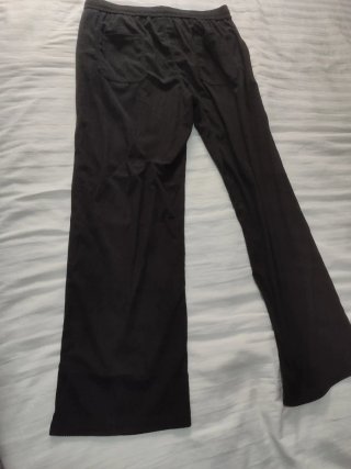Pantalones de pana holgados negros XXL