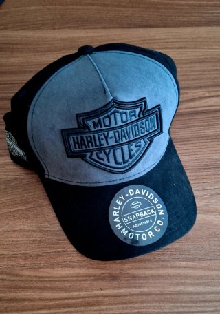 Cappellino Harley-Davidson Snapback Grigio Nero