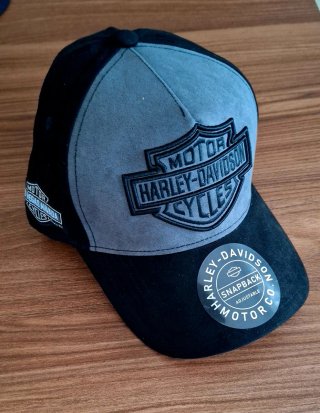 Cappellino Harley-Davidson Snapback Grigio Nero