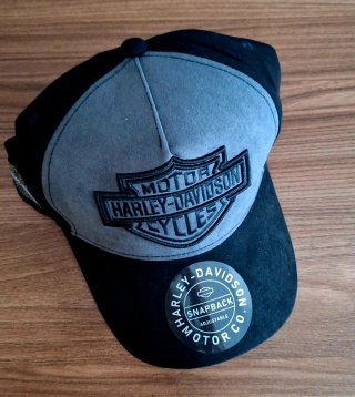 Cappellino Harley-Davidson Snapback Grigio Nero