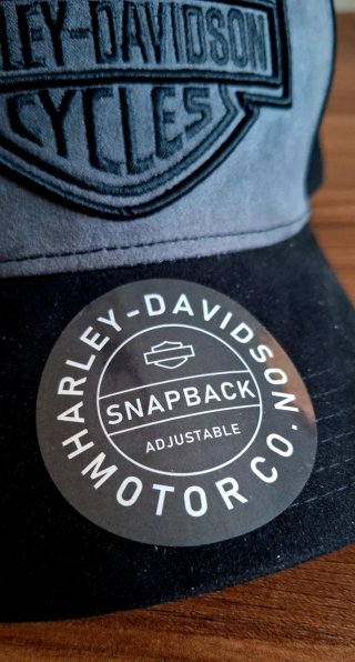 Cappellino Harley-Davidson Snapback Grigio Nero