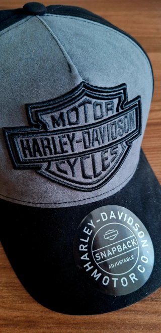 Cappellino Harley-Davidson Snapback Grigio Nero