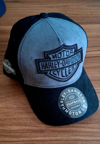 Cappellino Harley-Davidson Snapback Grigio Nero