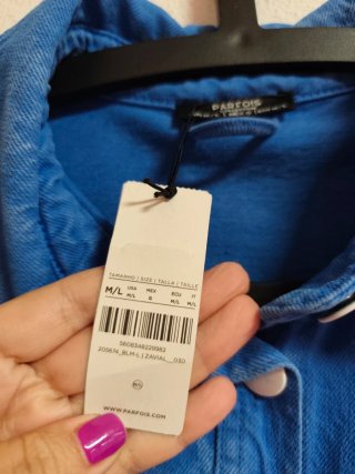 Chaqueta/Sobrecamisa oversize talla M-L Parfois.