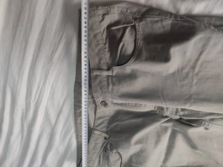 Pantalones de vestir grises talla XXL