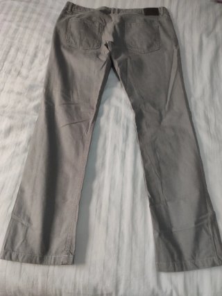 Pantalones de vestir grises talla XXL