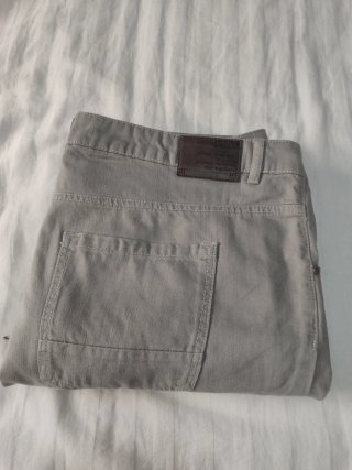 Pantalones de vestir grises talla XXL