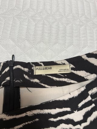 Falda estampada cebra