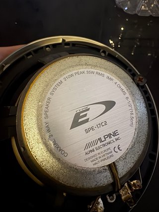 Altavoces Alpine Negro/Plata