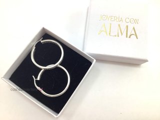 argollas plata 925mm