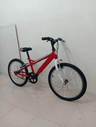Bicicleta roja infantil Niño 20 pulgadas
