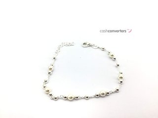 pulsera plata 925mm con piedra con perla