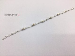 pulsera plata 925mm con piedra con perla