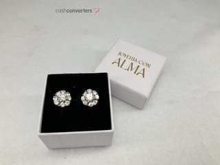 pendientes oro 18k con piedra