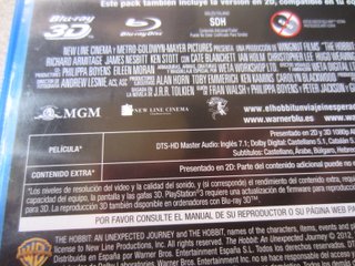 El Hobbit: Un Viaje Inesperado Blu-ray 3D