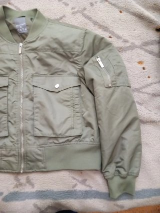 Chaqueta Bomber Verde Militar