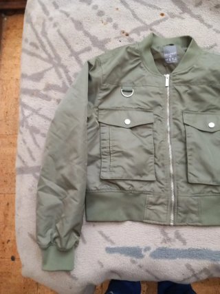 Chaqueta Bomber Verde Militar