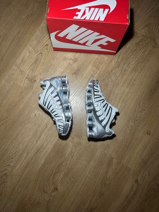 Zapatillas Nike Shox TL Plata y Blanco